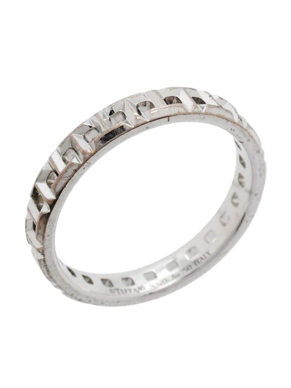 Tiffany & Co Ring T True Narrow 18k White Gold